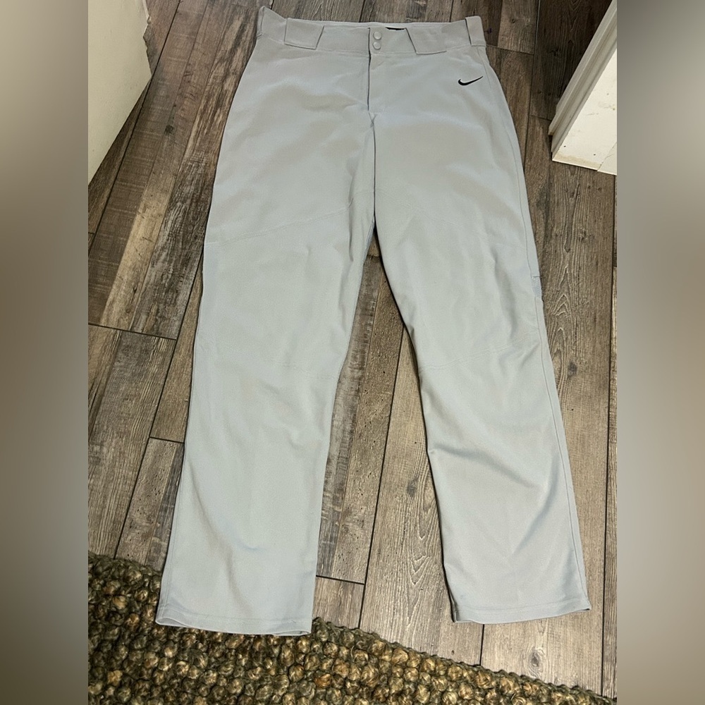 NIKE Vapor Pro Baseball Pants Men's XL Light Grey Mesh